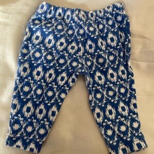 Carter's Blue and White Patterned Kids Casual Bottoms